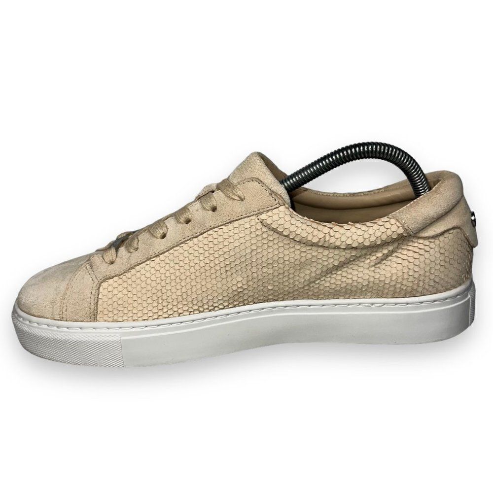 J/Slides Casual Embossed Snakeskin‎ Sneakers Beige Suede Women's 10 - Picture 6 of 12